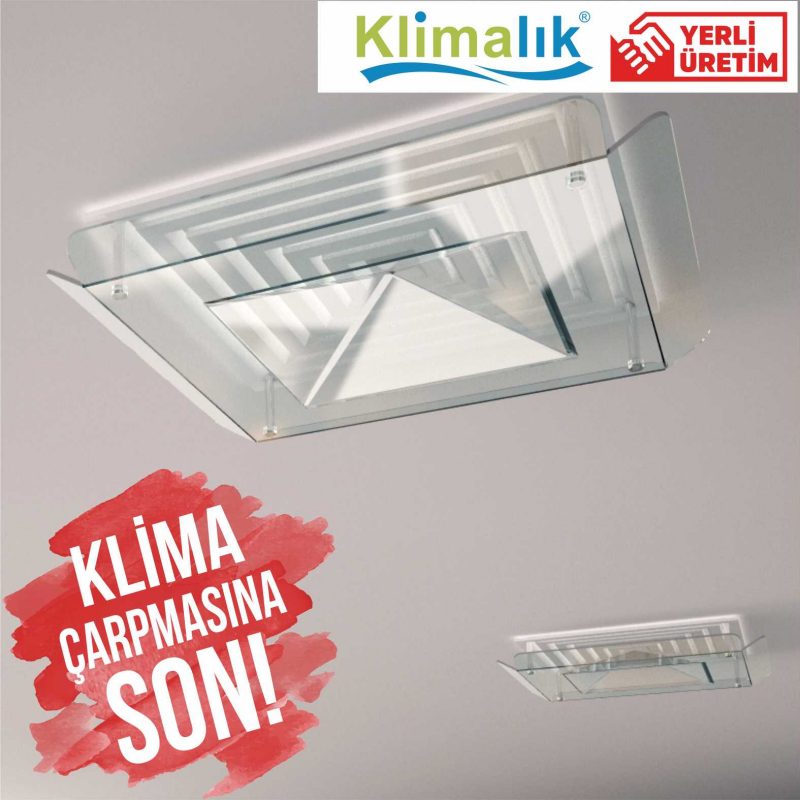 menfez klima aparatı, kaset tipi klima aparatı,klima hava yönlendirici aparat, klima önü pleksi, klima yönlendirme aparatı, klima hava yönlendirici, klima çarpmasına son, AC Deflector, Klima aparatları