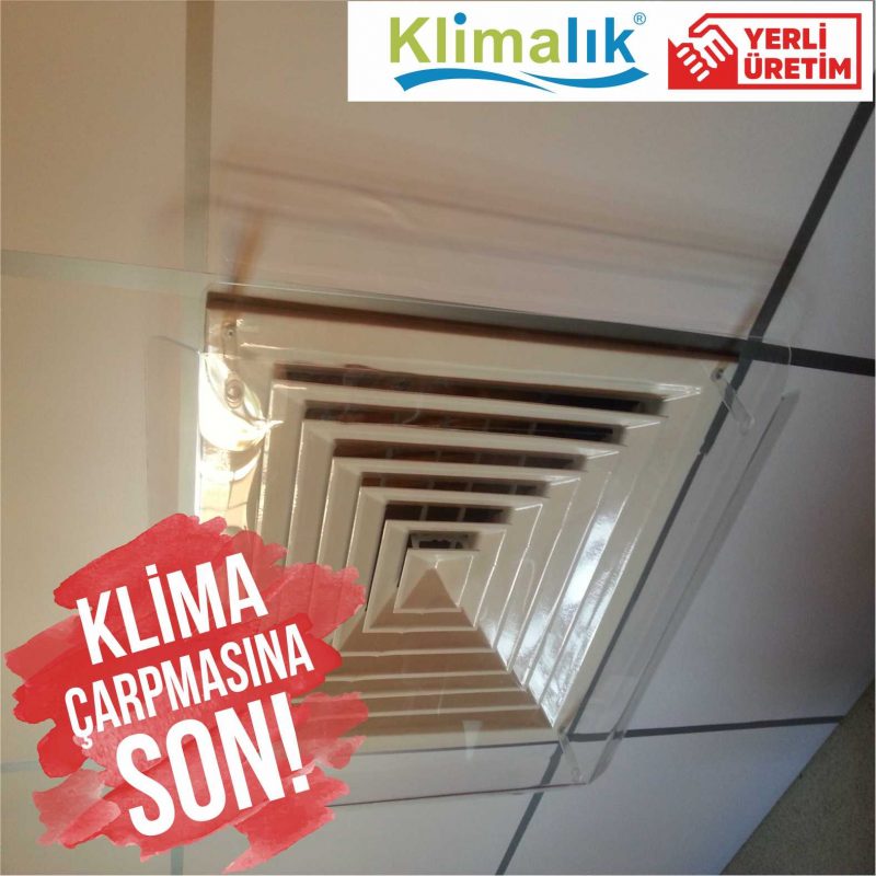 menfez klima aparatı, kaset tipi klima aparatı,klima hava yönlendirici aparat, yönlendirme aparatı, klima hava yönlendirici, klima çarpmasına son, AC Deflector, Klima aparatı